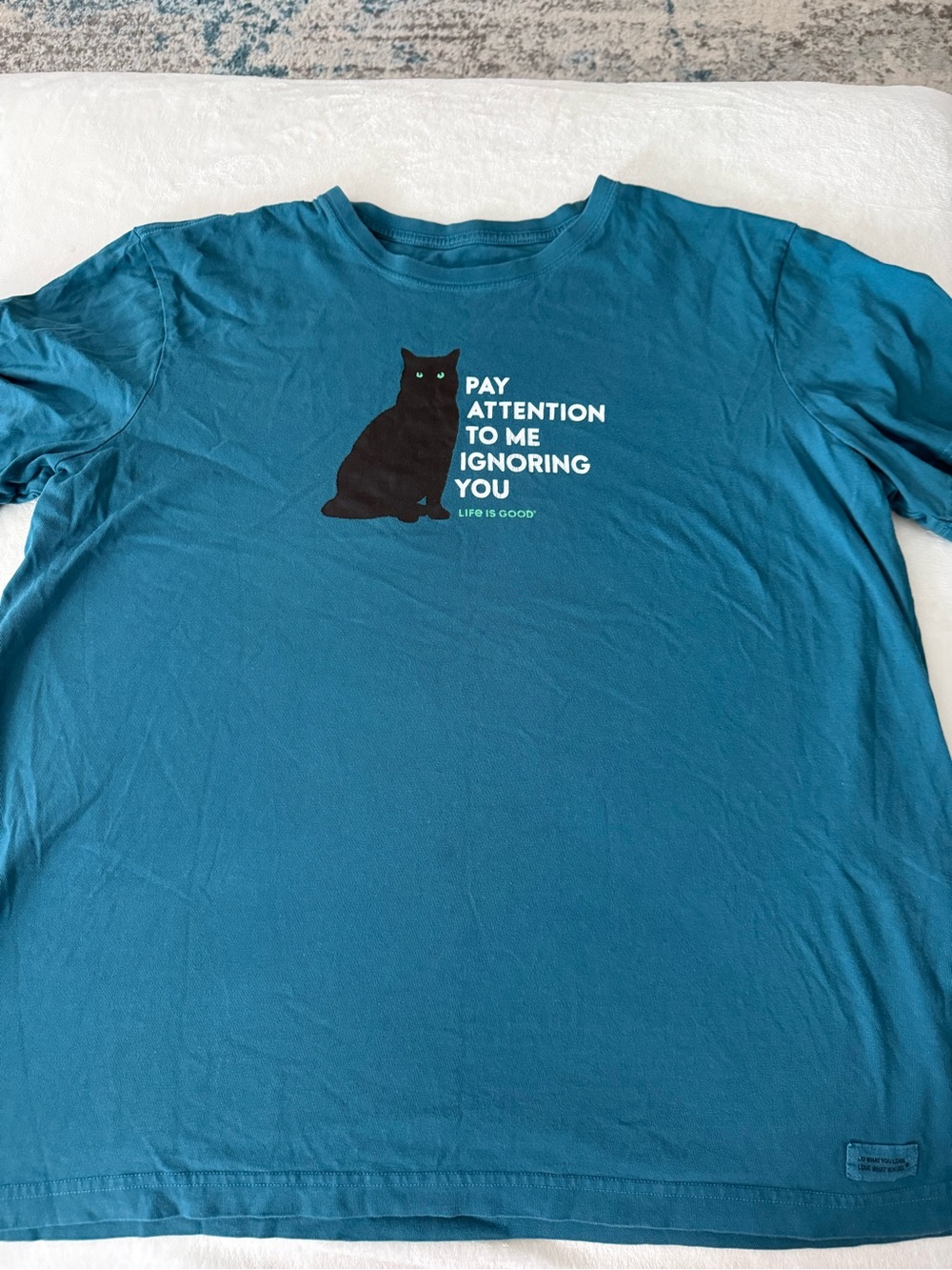 Life is Good Women’s Tee Size XL D91 Cat